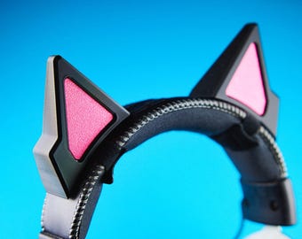 Cyber Cat Headset Ears: Cosplay Gaming Headphone Accessory