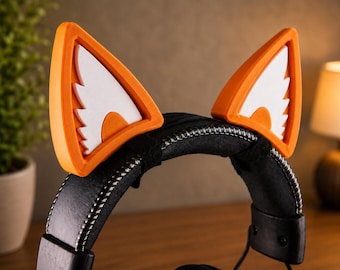 Red Fox Ears Headset Attachment | Woodland Animal Gaming Accessory