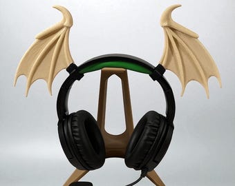 Horned Wings Headset Attachment: Fantasy Cosplay Decor