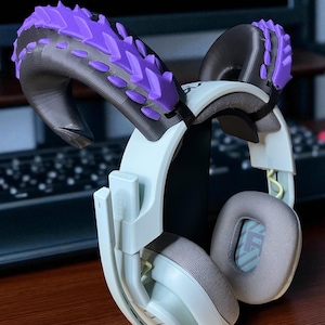 Large Spiked Dragon Headset Horns: Cosplay Headpiece Attachment