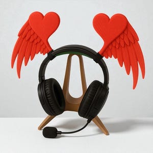 Heart Headphone Wings: Cosplay Headset Attachment