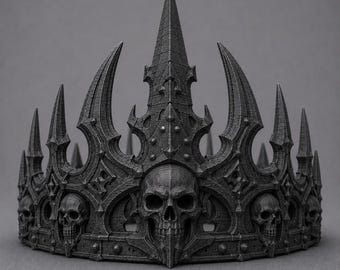 Dread King Crown | Dark Fantasy Gothic Cosplay Accessory