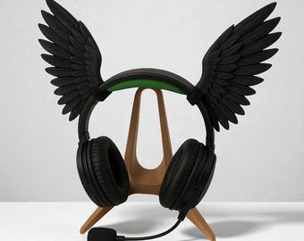 Raven Headset Wings: Cosplay Headphone Accessory