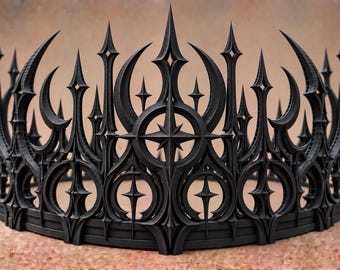 Celestial Tyrant Crown | Dark Fantasy Cosplay Headpiece