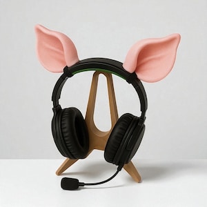 Pig Headphone Ears: Cosplay Headset Accessory