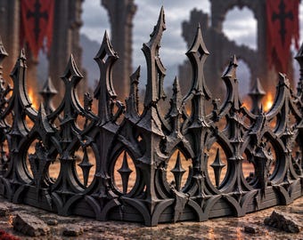 Broken King Crown | Dark Fantasy Cosplay Crown | Gothic King Headpiece | Fallen Kingdom Costume Crown | Medieval Royal Crown