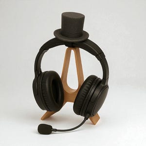 Top Hat Headset Attachment | Mini Top Hat for Headphones | Cosplay Headset Decor