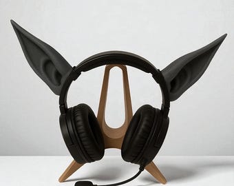 Dark Elf Headset Ears: Fantasy Cosplay Headphone Accessory
