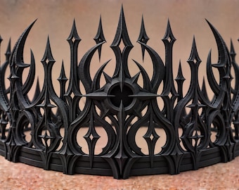 Void Star Crown | Dark Fantasy Cosplay Headpiece | Gothic Celestial Costume Accessory