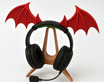 Dracula Headphone Wings: Gothic Cosplay Headset Accessory