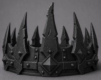 Tyrant Crown | Fantasy King Cosplay Headpiece, Medieval Villain Accessory