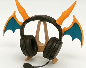 Charizard Headphone Horns: Cosplay Headphone Accessory