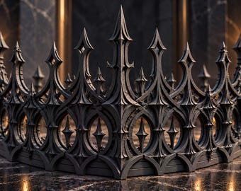 Eternal Emperor Crown | Dark Fantasy Cosplay Crown | Gothic Emperor Headpiece | Immortal Ruler Costume Crown | Medieval Fantasy Crown