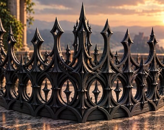 Final Emperor Crown | Dark Fantasy Cosplay Crown | Gothic Emperor Headpiece | Last Ruler Costume Crown | Fallen Empire Crown