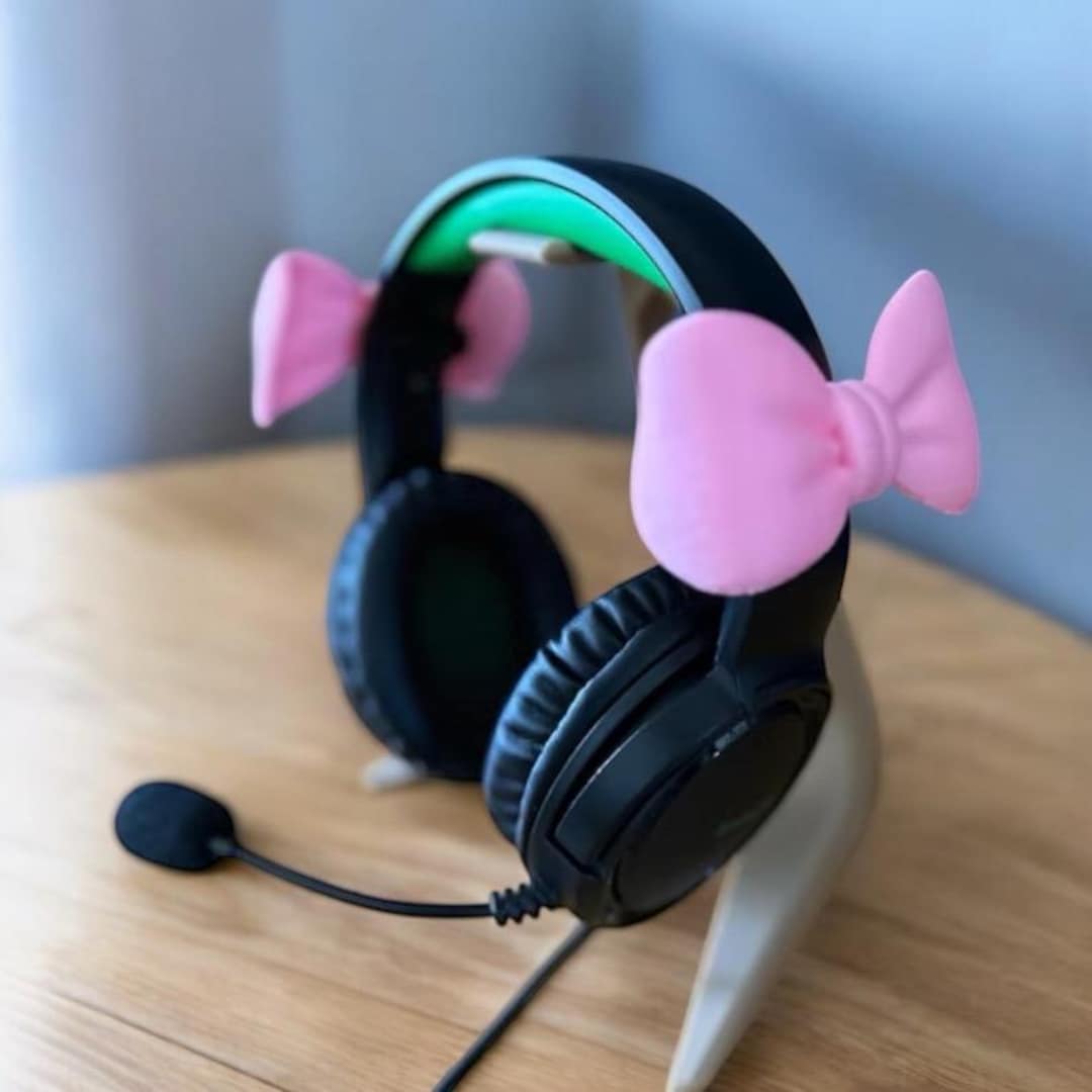 Bow Headphone Attachments | Kawaii Headset Decor - Etsy