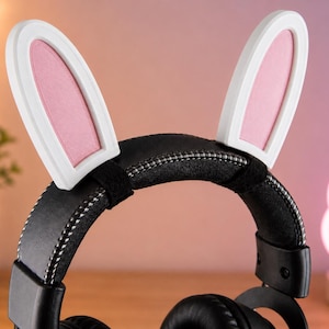 Bunny Ears Headset Attachment | Rabbit Gaming Headphone Accessory