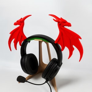Fire Dragon Headset Wings: Cosplay Headphone Accessory