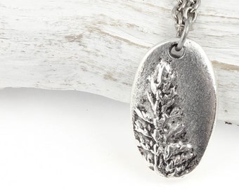 Silver Tree Necklace for Her Antique Silver Pendant Necklace Redwood Tree Pendant Silver Jewelry Gift for Nature Lovers Pine Tree Jewelry