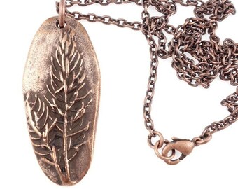 Copper Pendant Necklace Tree of Life Pendant for Men Copper Jewelry Evergreen Tree Jewelry Pine Tree Necklace Gift for Women Nature Lover