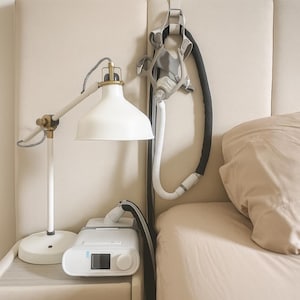 CPAP Hose Hook for Headboard | CPAP Mask Hook | 5 Sizes available | Multiple Colors | Matte PLA | Sleep Aid Accessory | Keeps Hose In Place