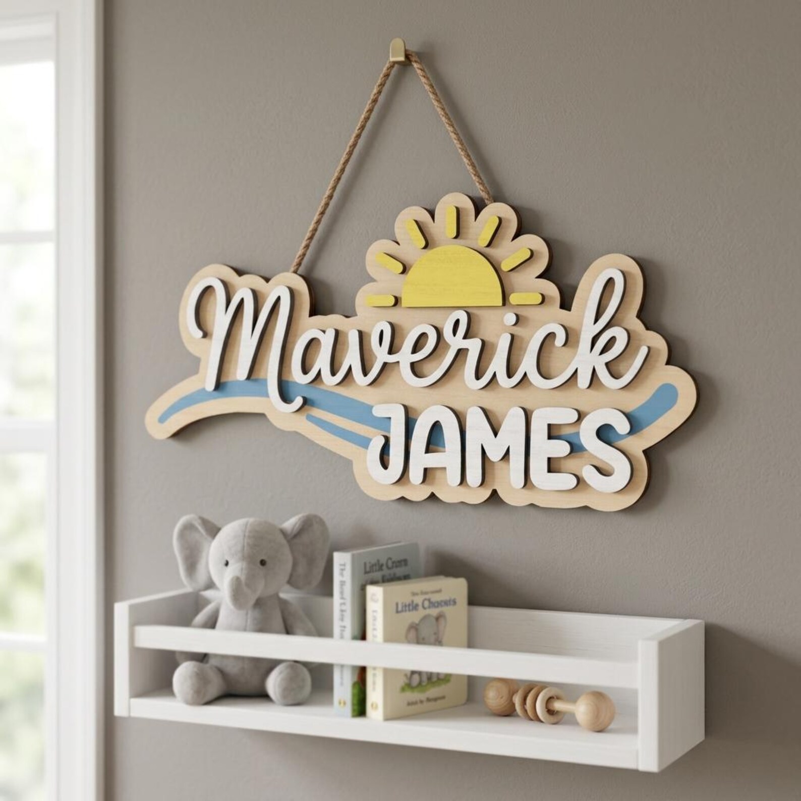 Personalized Boy Name Sign SVG, Custom Kids Name Sign SVG, Baby Boy ...