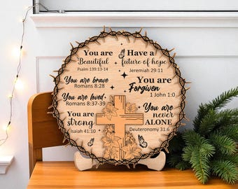 Bible Verse Sign Svg, Christian Wall Decor Svg, Religious Scripture Svg, Inspirational Faith Quote Svg, Laser Cut Wood Sign File