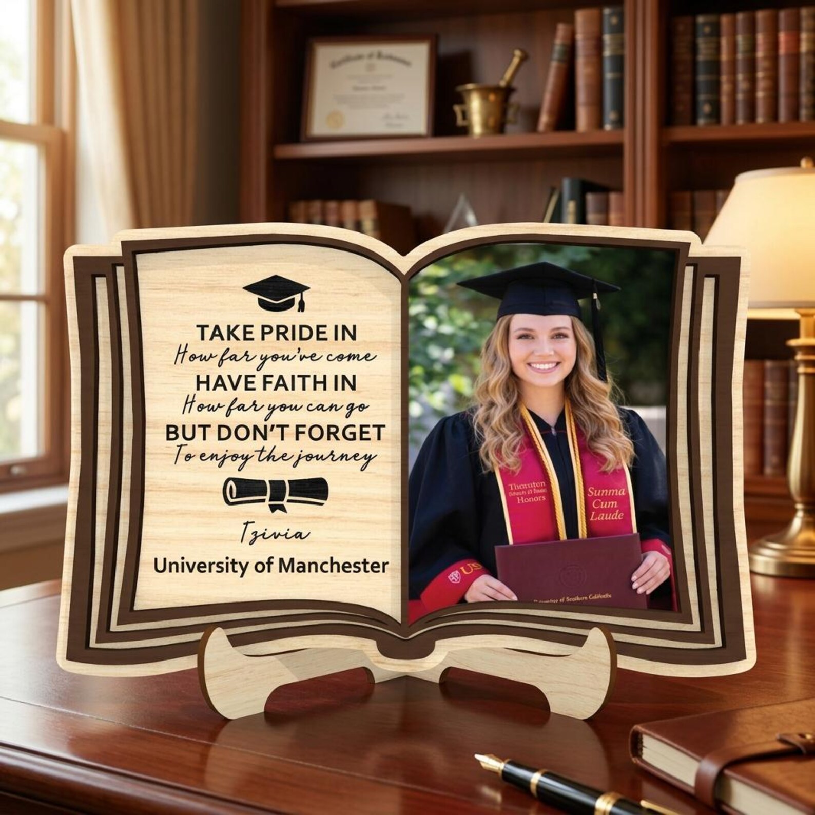 Graduation Card Frame Graduation Book Photo Frame SVG, Personalized Graduation Gift SVG ...
