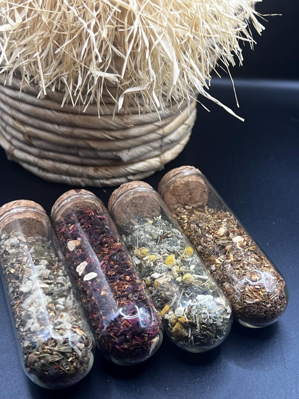 Herbal Tea Sampler Box With Heart Tea Steeper - Etsy