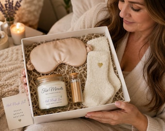 Hot Flash Zen Comfort Geschenkset, personalisierte Kerze & Schlafmaske