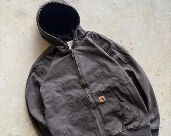Carhartt Men's Brown Hooded Jacket