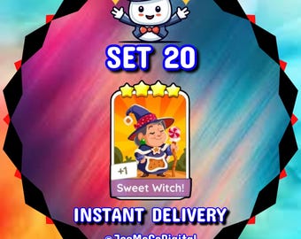 Sweet Witch Set 16 - MonopolyGo Sticker 4 Star - EVER_AFTER Album