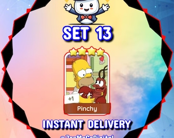 Pinchy Set 13 - MonopolyGo Sticker 4 Star - The Simpsons Album
