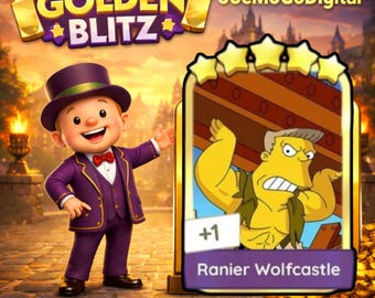 Monopoly Go Golden Blitz - Ranier Wolfcastle - Set 20