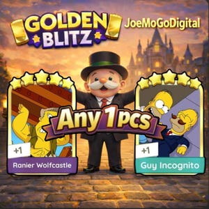 Monopoly Golden Blitz - Ranier Wolfcastle / Guy Incognito - (1 Pcs per order)