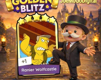 Monopoly Go Golden Blitz - Ranier Wolfcastle - Set 20