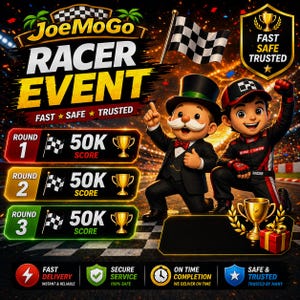 Monopoly ACME Mayhem Racers – 50.000 punten per ronde (lees de beschrijving)