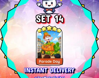 Parade Day - Set 14 - MonopolyGo Sticker 5 Star - Happy Harvest Album ** Instant Delivery