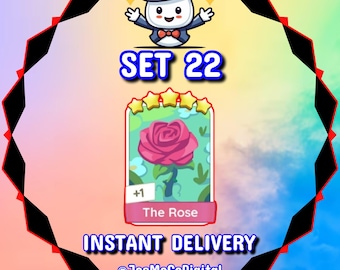 The Rose Set 22 - MonopolyGo Sticker 5 Star - EVER_AFTER Album