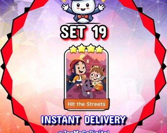 Hit the Streets - Set 19 - MOGO Sticker 4 Star - Monster Mash Album ** Instant Delivery