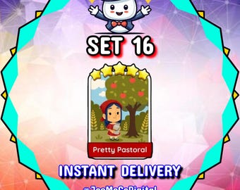 Pretty Pastoral - Set 16 - MonopolyGo Sticker 5 Star - Happy Harvest Album ** Instant Delivery