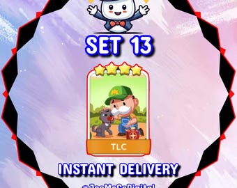 TLC - Set 13 - MonopolyGo Sticker 4 Star - Happy Harvest Album ** Instant Delivery