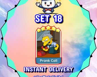 Prank Call Set 18 - MonopolyGo Sticker 5 Sterne - Die Simpsons Album