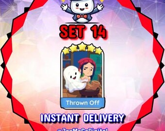 Thrown Off - Set 14 - MOGO Sticker 5 Star - Monster Mash Album ** Instant Delivery