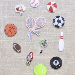 Set di toppe sportive ricamate da stirare: fai da te per vestiti e borse per bambini