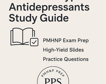 PMHNP Exam Study Guide: MAOIs & Atypical Antidepressants (PDF Download