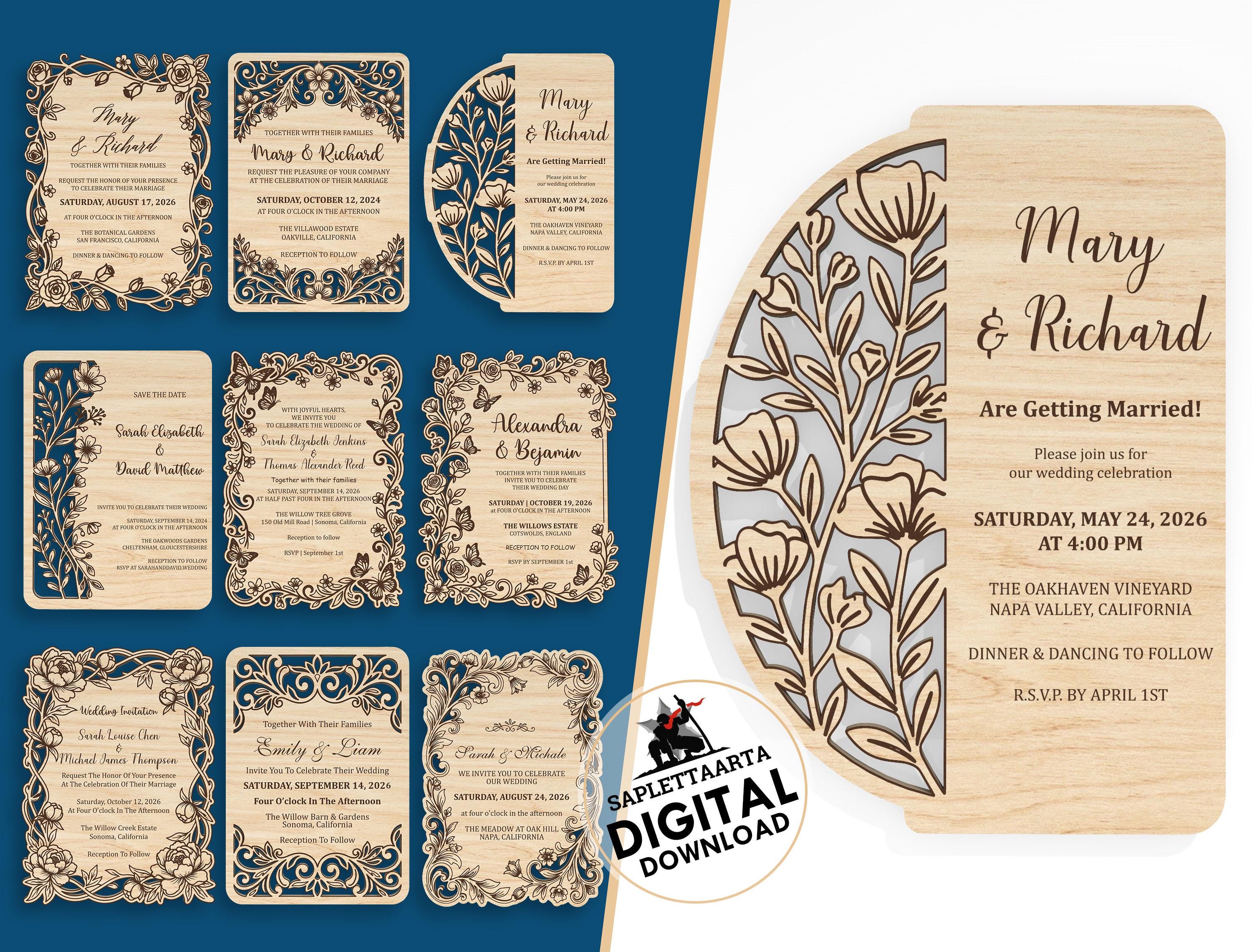 Wedding Invitation Sleeve - Etsy