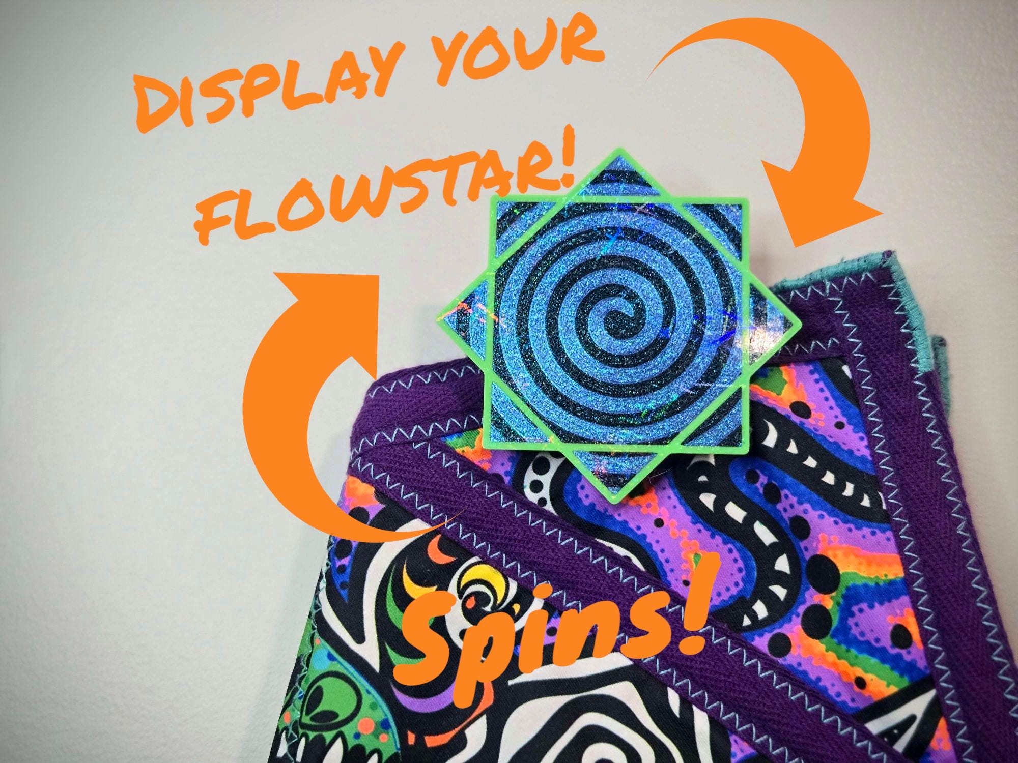 Rave Flow Toys Star Air Flowstar - Spinning Cloth Juggling Prop For ...