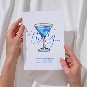 Talk Thirty to Me Invitation, Editable 30th Birthday Party Template, Funny Adult Birthday Invite, Digital Download
