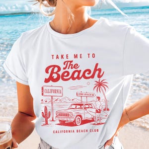 Vintage California Surf Club T-Shirt: Summer Beach Vibes
