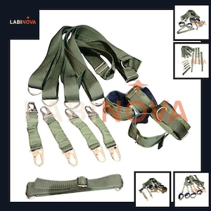 Handmade Cosplay Military Restraint Style | Bondage Set for Couples | Harness | Adjustable Bed & Door Anchor |